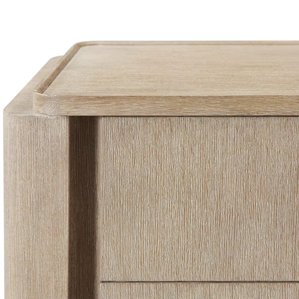 Repose Closed Bedside Table in Grey Oak