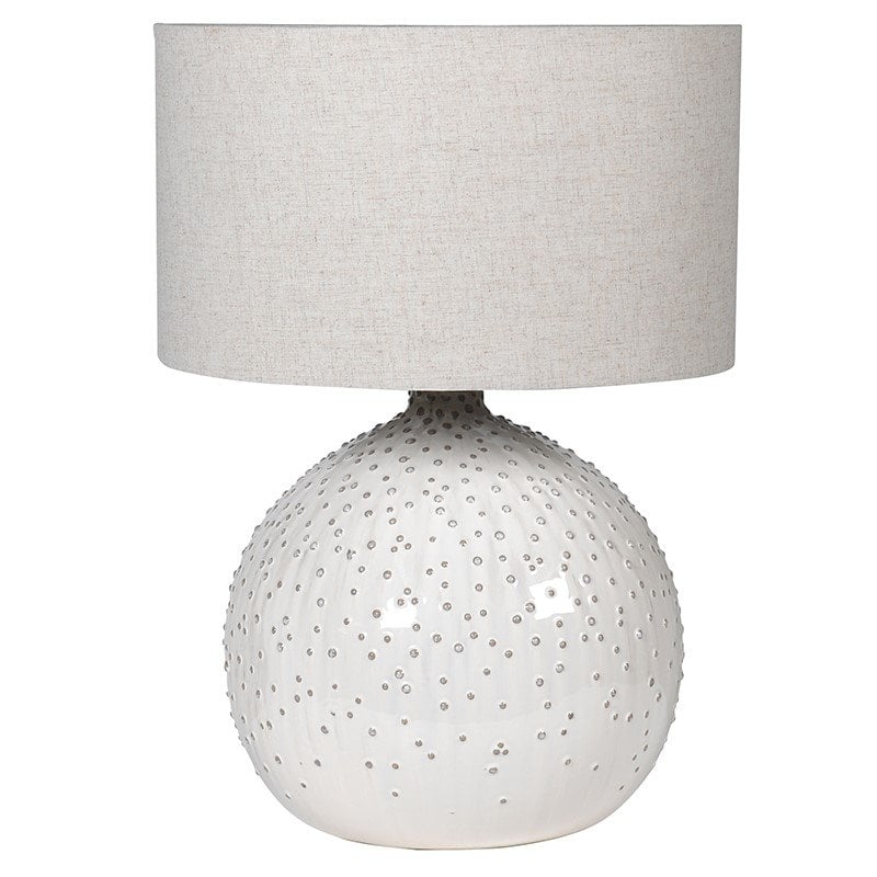 Pavilion Chic Table Lamp White Ball Ceramic
