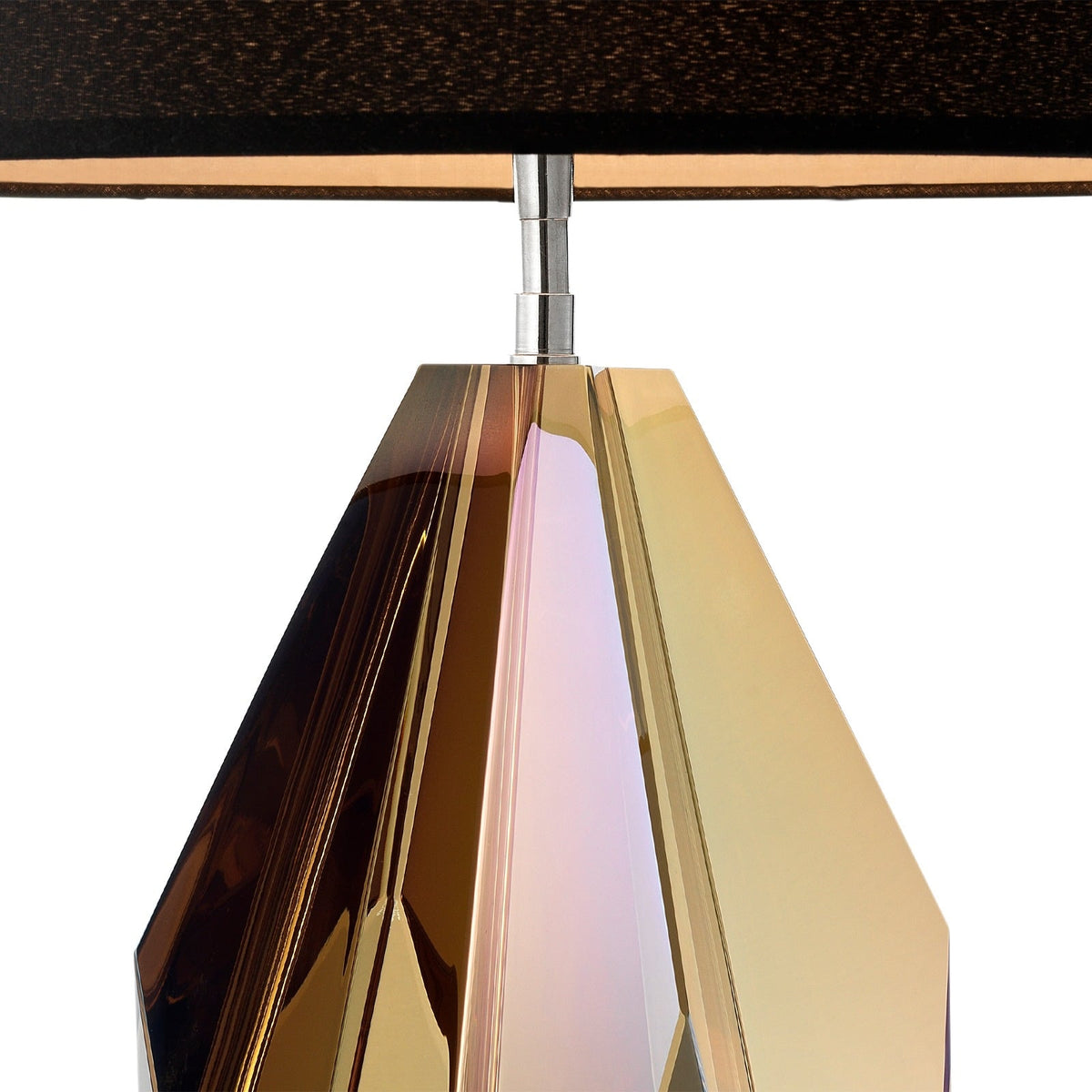 Setai Table Lamp in Amber Crystal