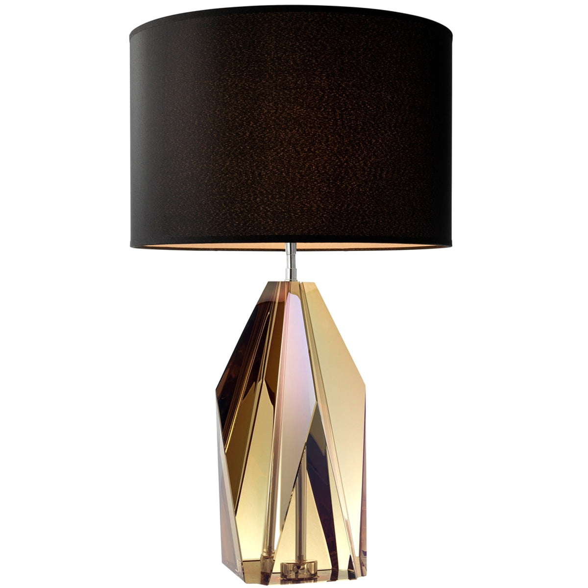 Setai Table Lamp in Amber Crystal
