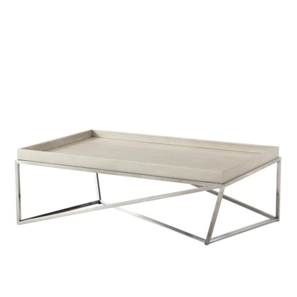 Clearance Ta Studio Tray Coffee Table Crazy X in Overcast