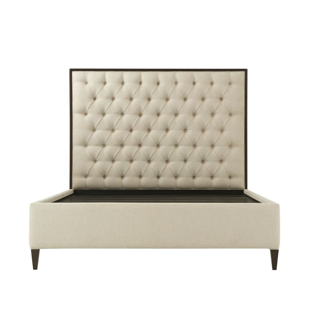 Super King Bed Frame Talbot in Kendal Linen