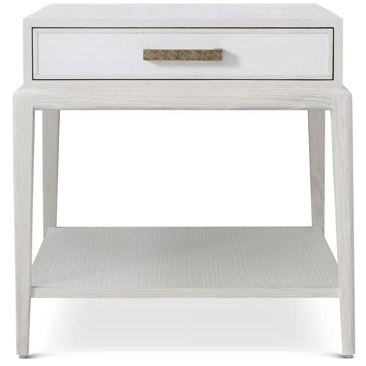 Flagler Side Table with Wallpaper Drawer Front