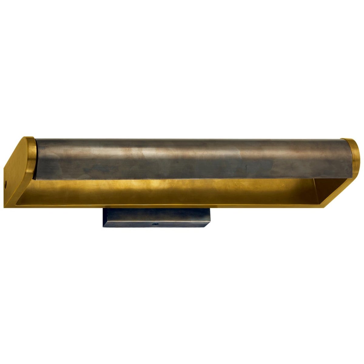 David 18" Art Light in Hand-Rubbed Antique Brass with Bronze Shade