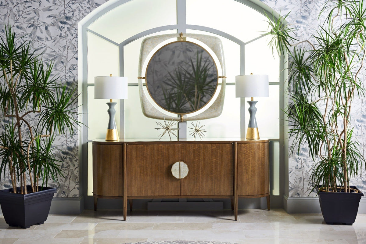 Toulouse Walnut Curved Sideboard
