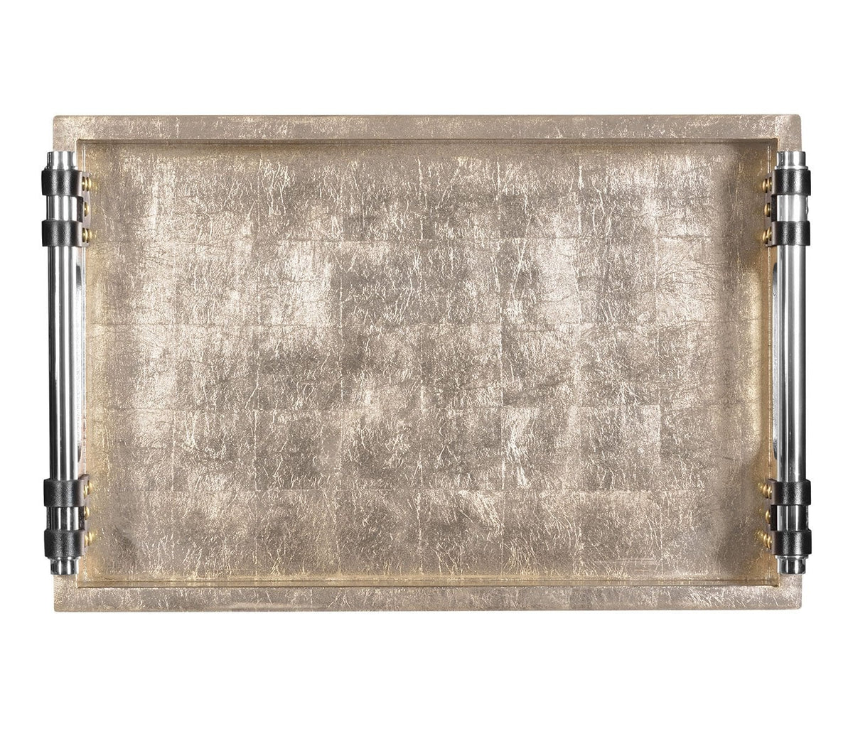 Serving Tray Oriental in Silver Espresso