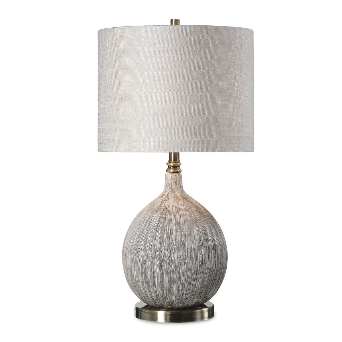 Hedera Textured Ivory Table Lamp