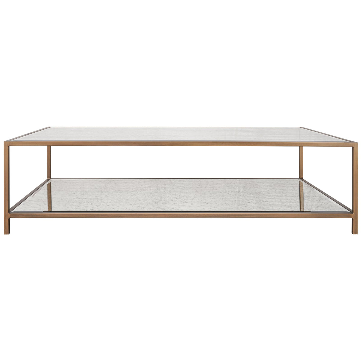 Upton Coffee Table in Antique Brass
