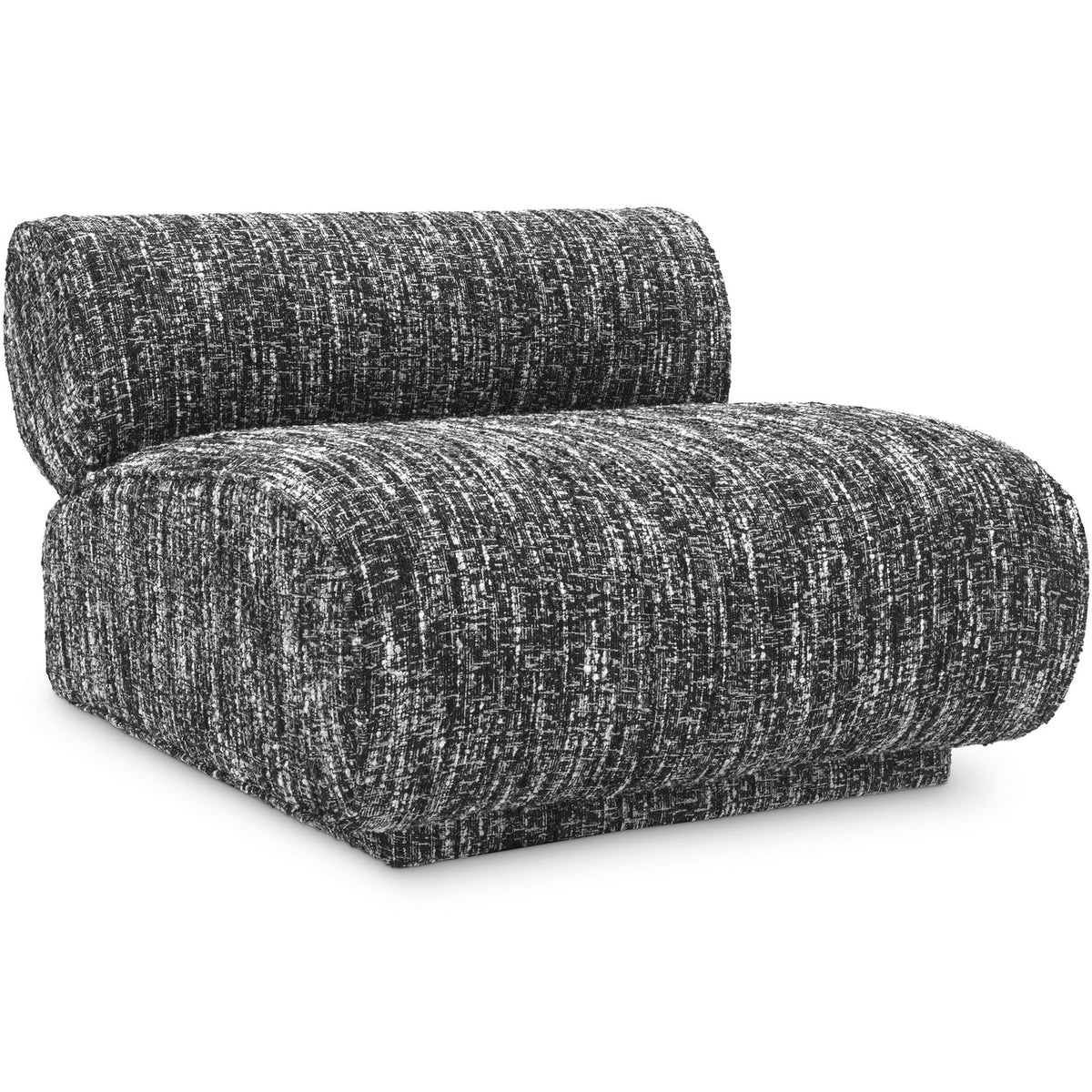 Urbano Accent Chair in Black Bouclé