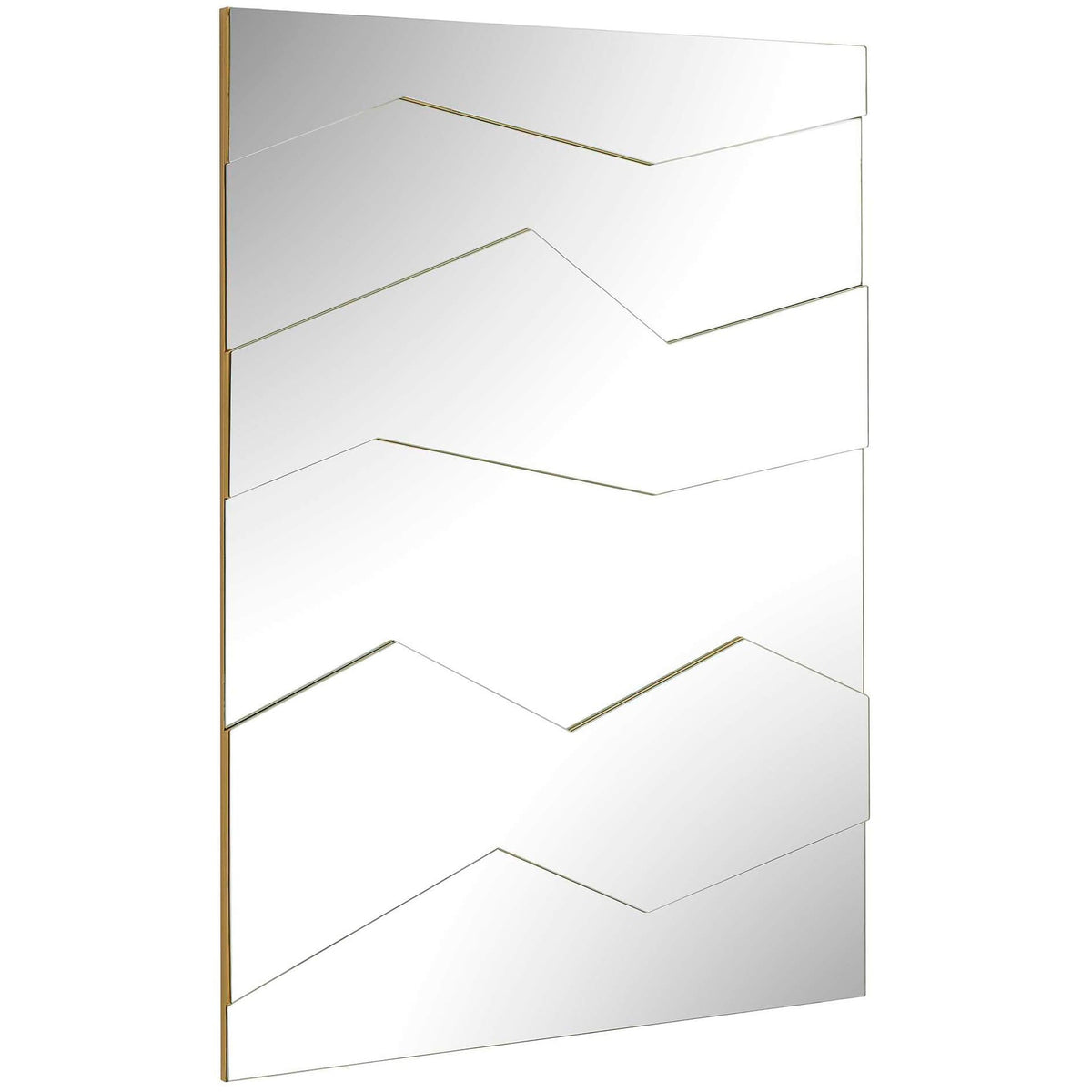 Fracture Segmented Panel Rectangular Mirror