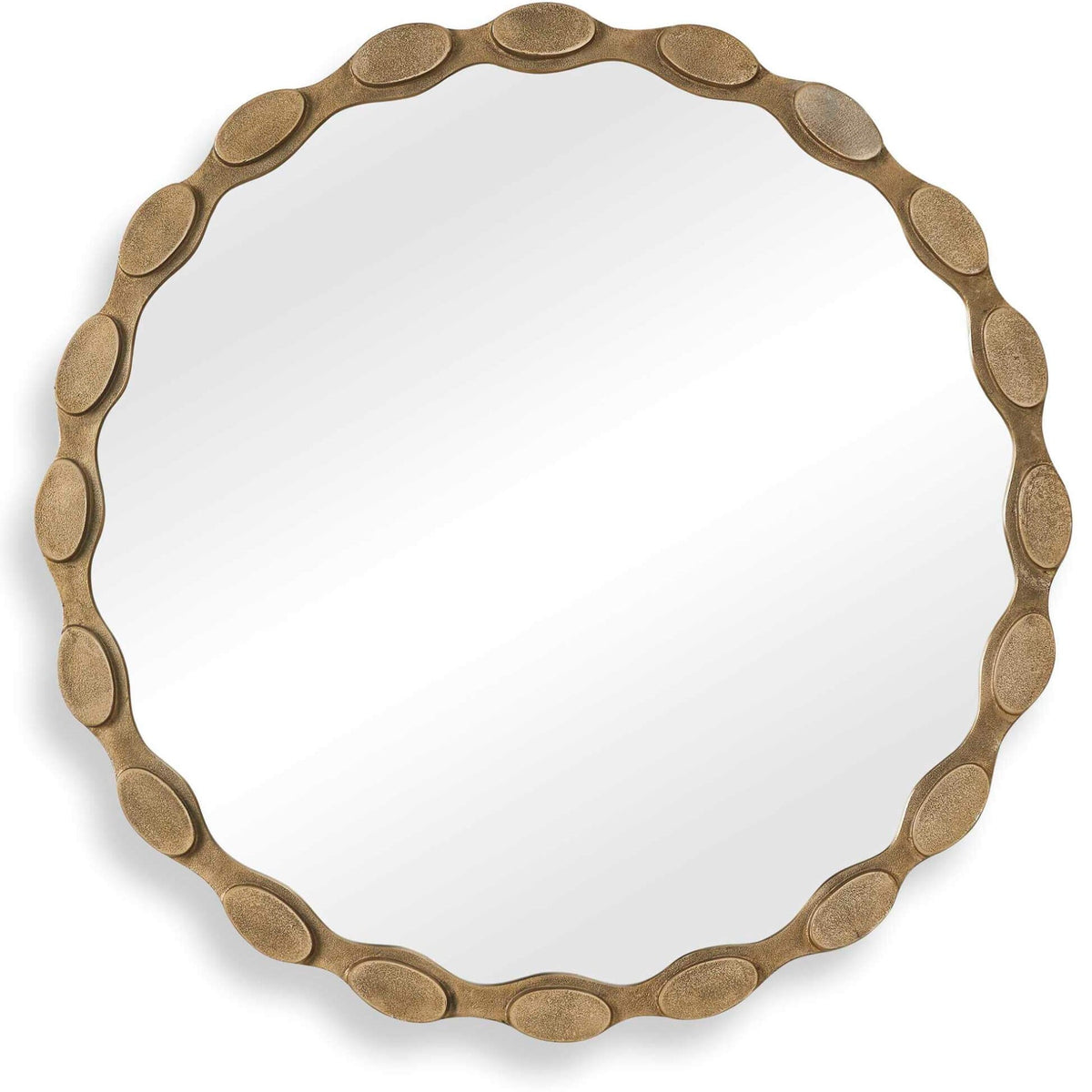 Marietta Round Brass Mirror