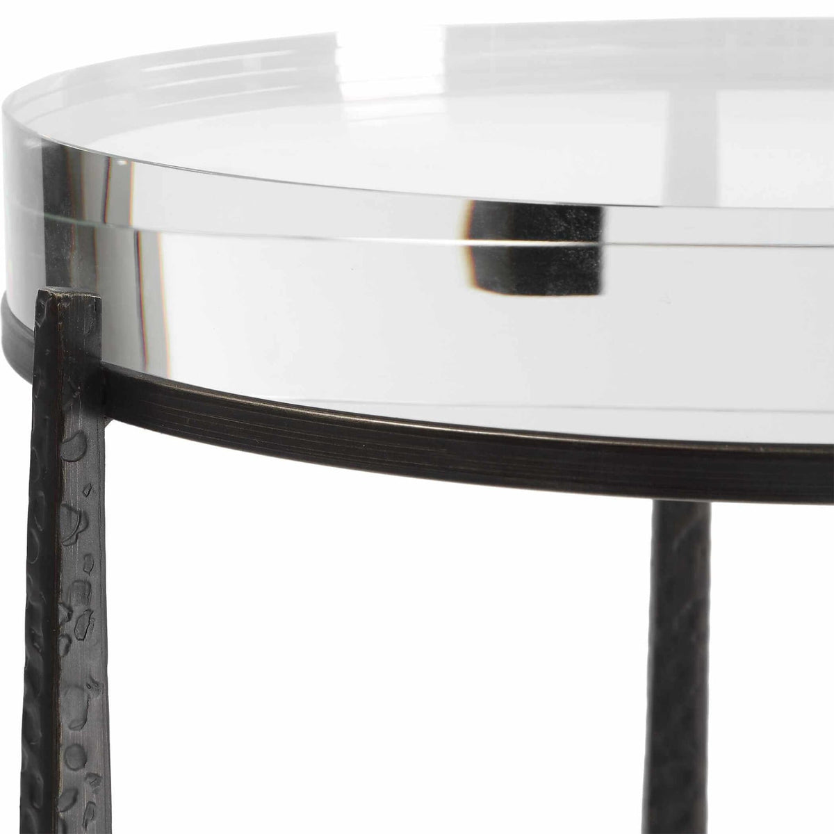 Midas Dark Bronze Round Side Table