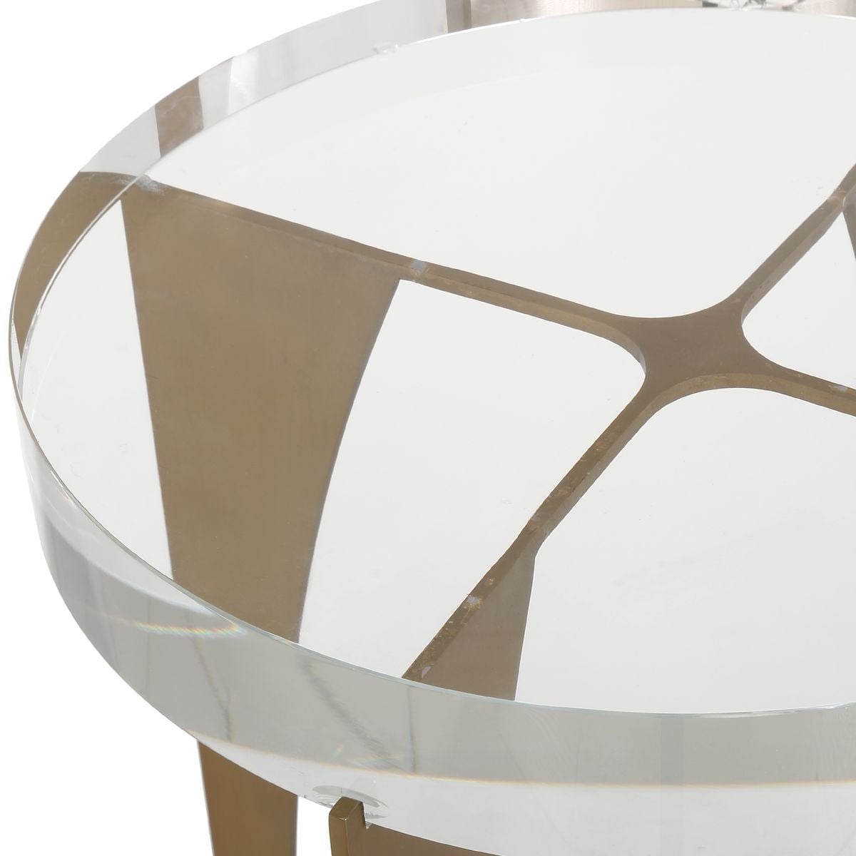 Kolkata Accent Table in Brass