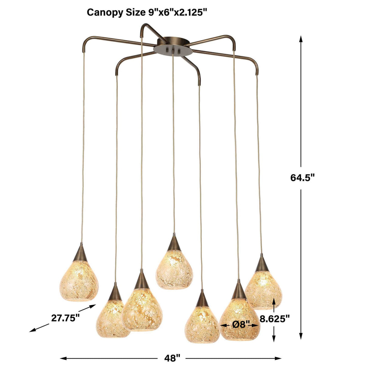 Monsoon 7 Light Chandelier