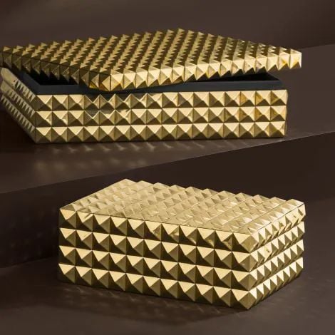 Viviënne Studded Box in Gold - Small
