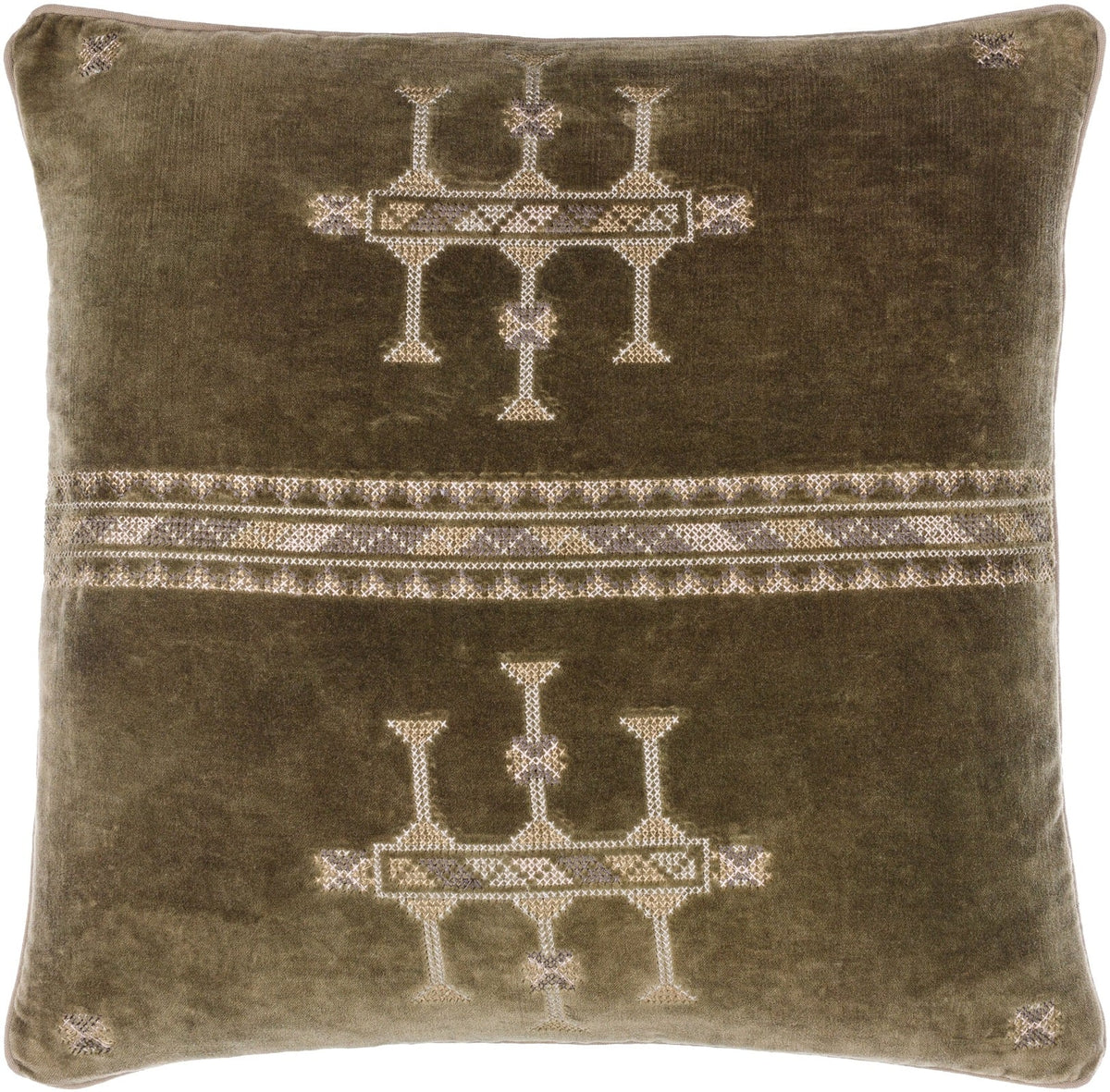 Velour Velvet Cushion - 51 x 51 cm