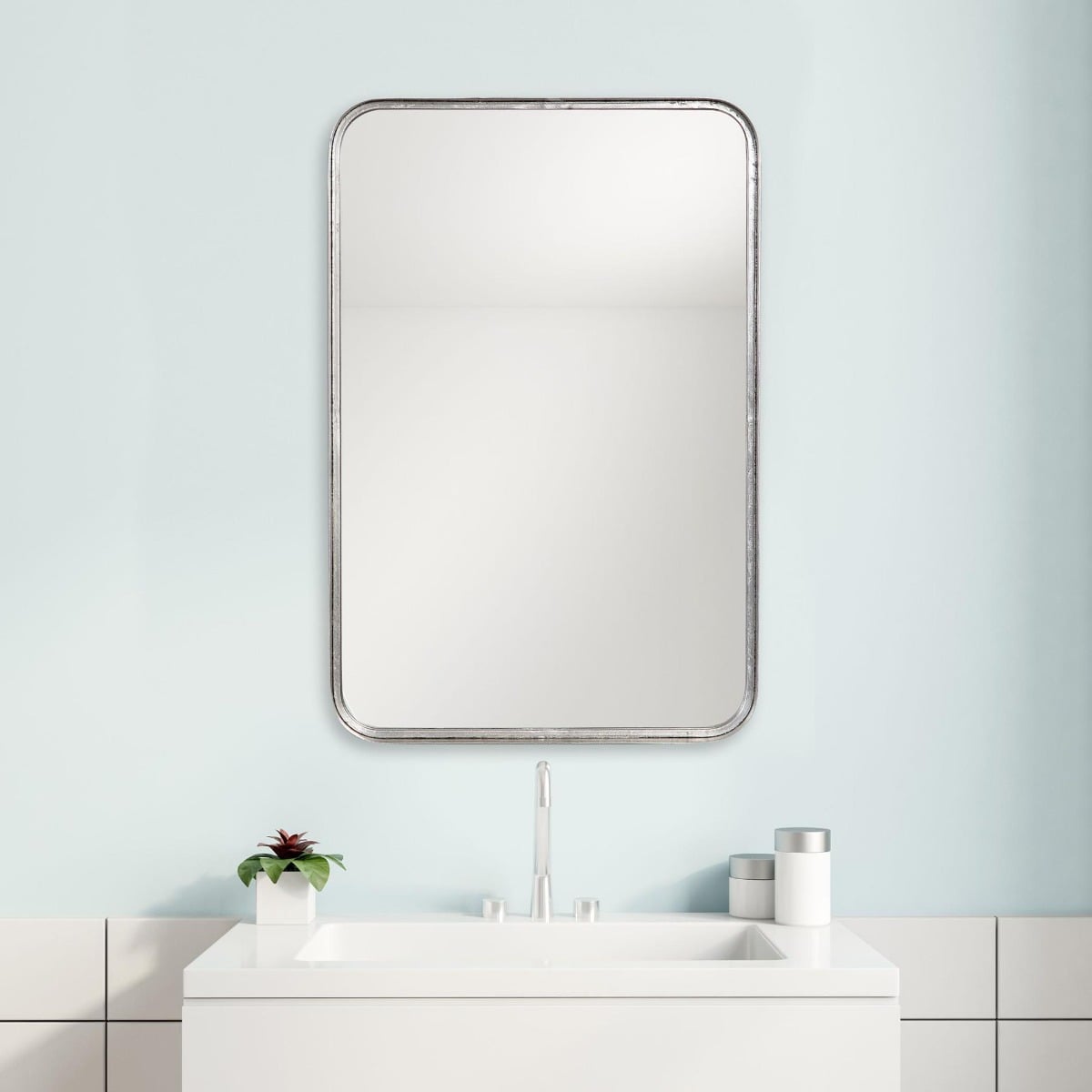 Noah Mirror Silver Leaf