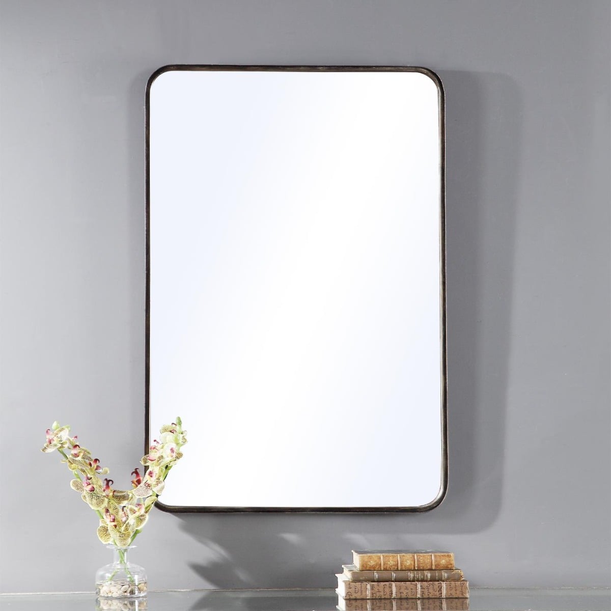 Joe Rectangular Mirror in Dark Bronze