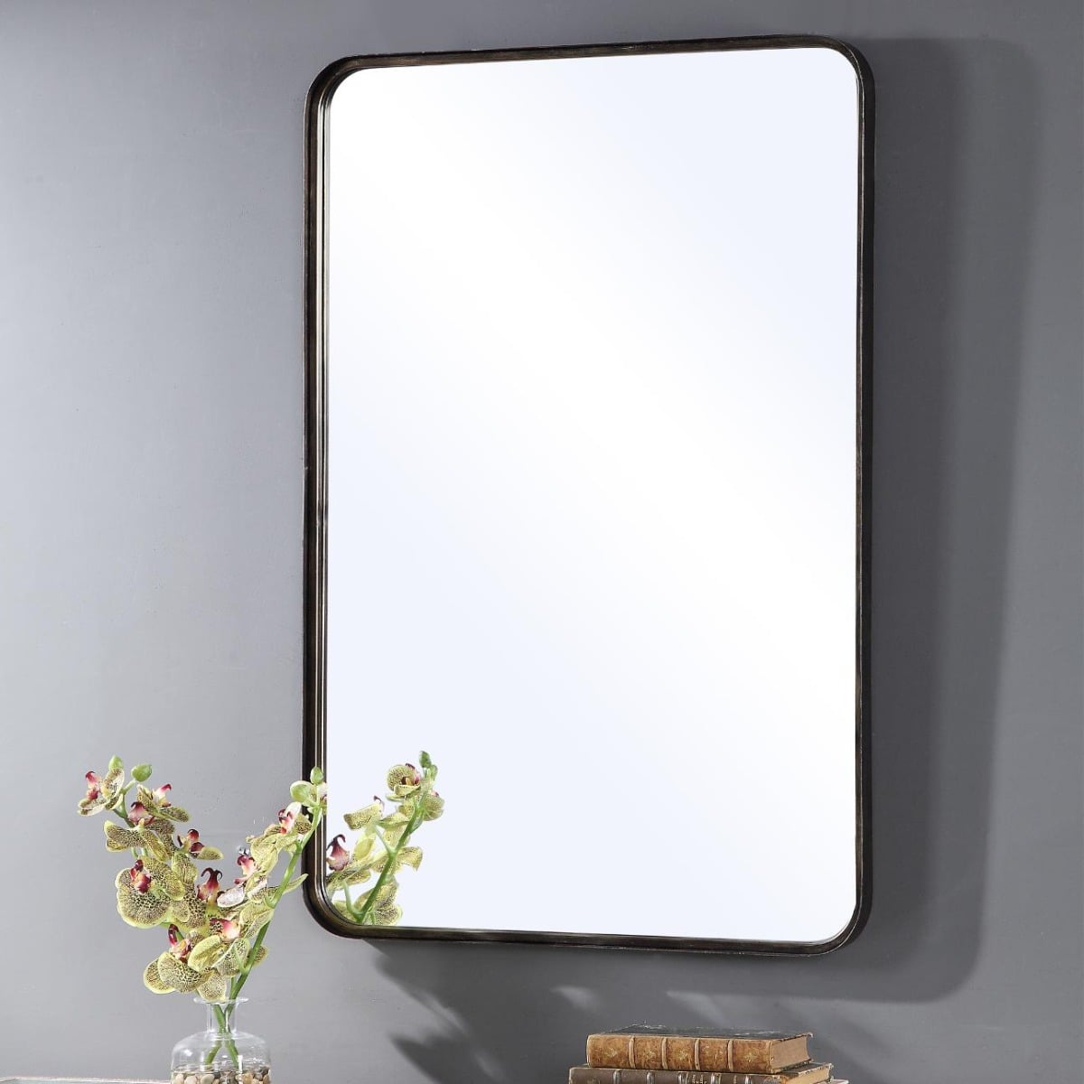 Joe Rectangular Mirror in Dark Bronze