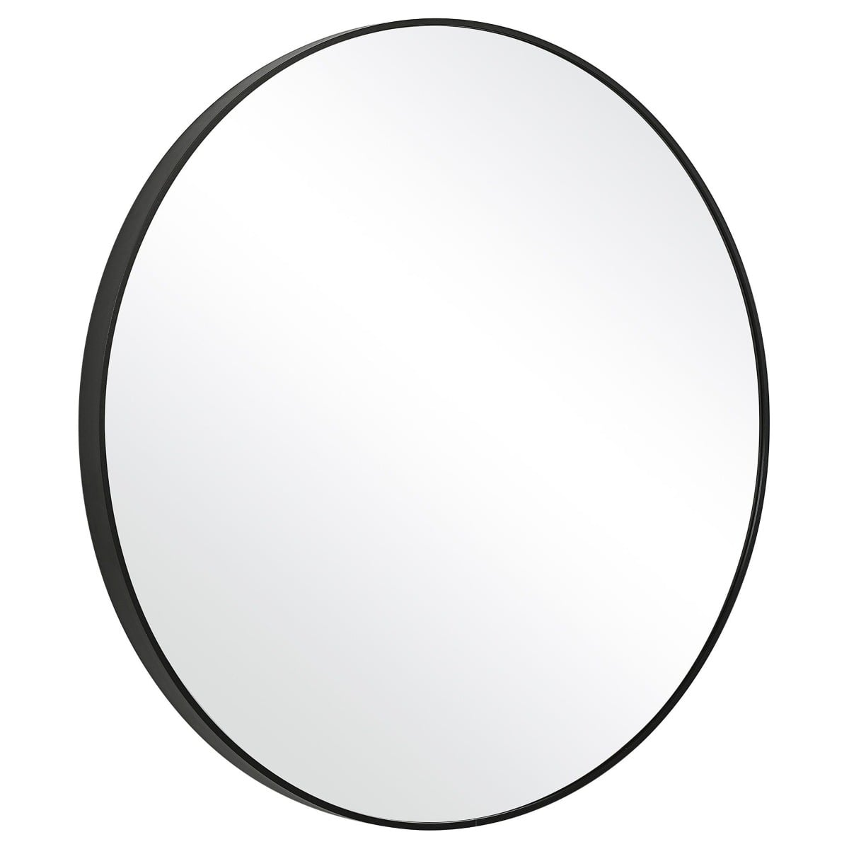 Evelyn Round Mirror Black