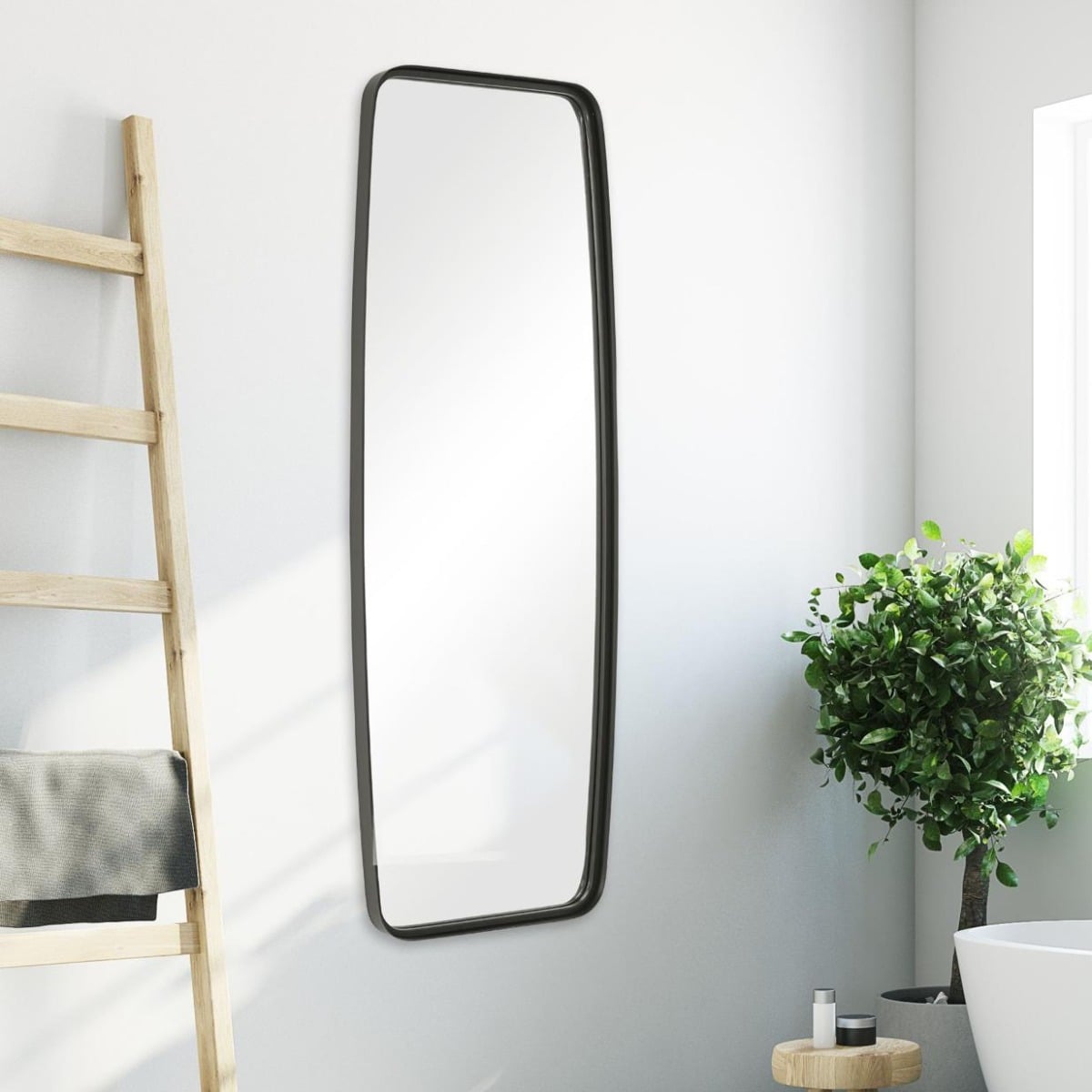 Adeleine Tall Mirror Black