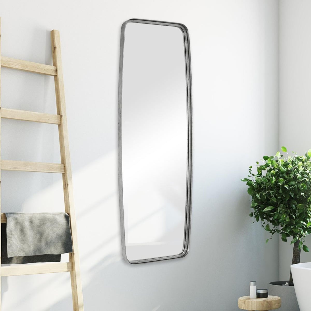 Adeleine Tall Mirror Silver