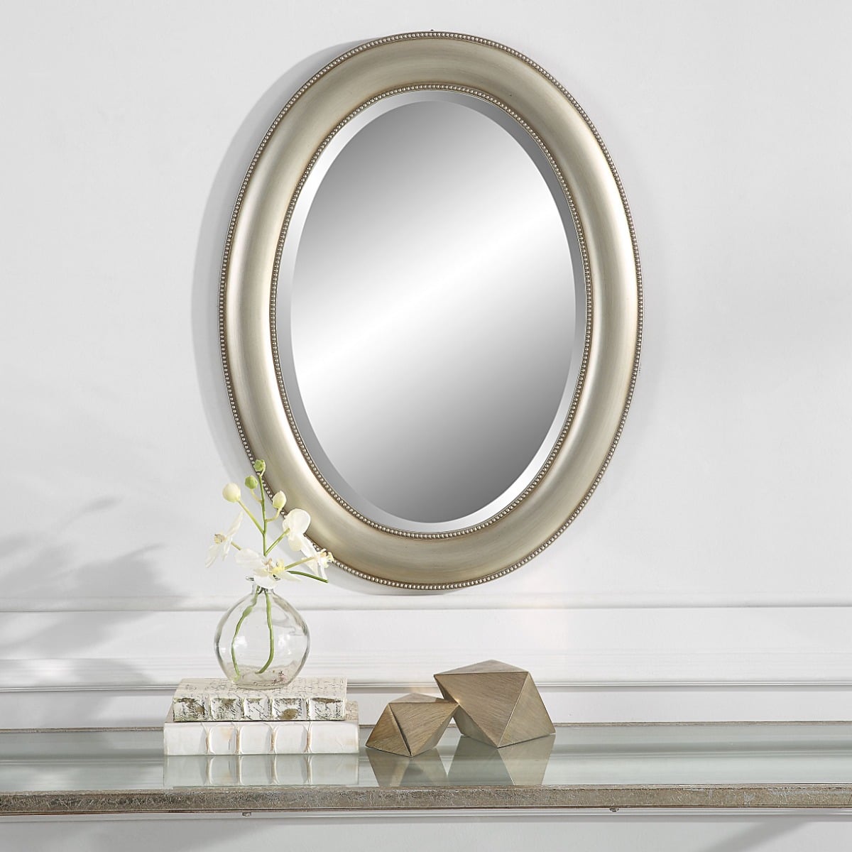 Matthew Mirror Antique Silver