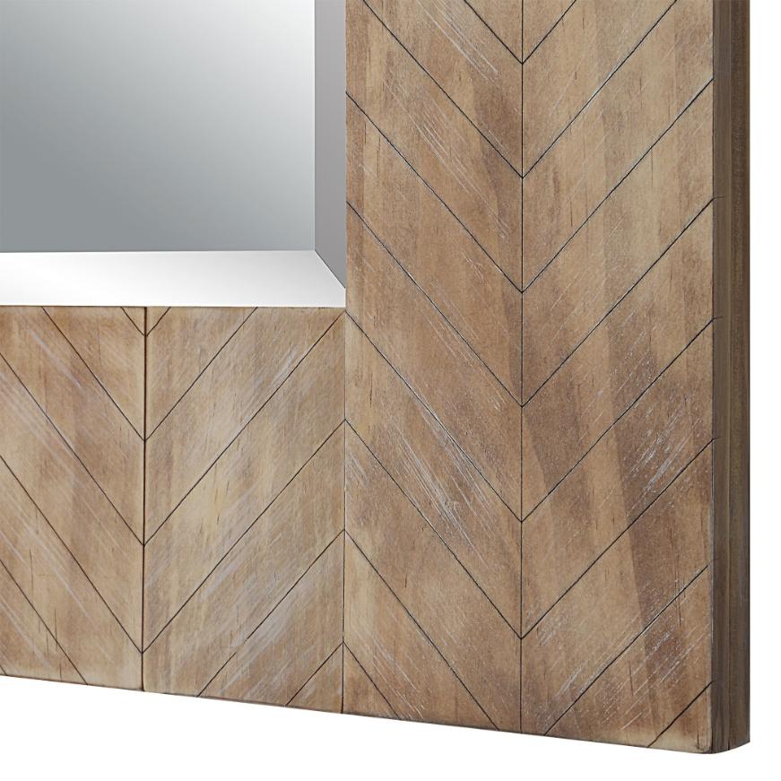 Parquet Wooden Mirror