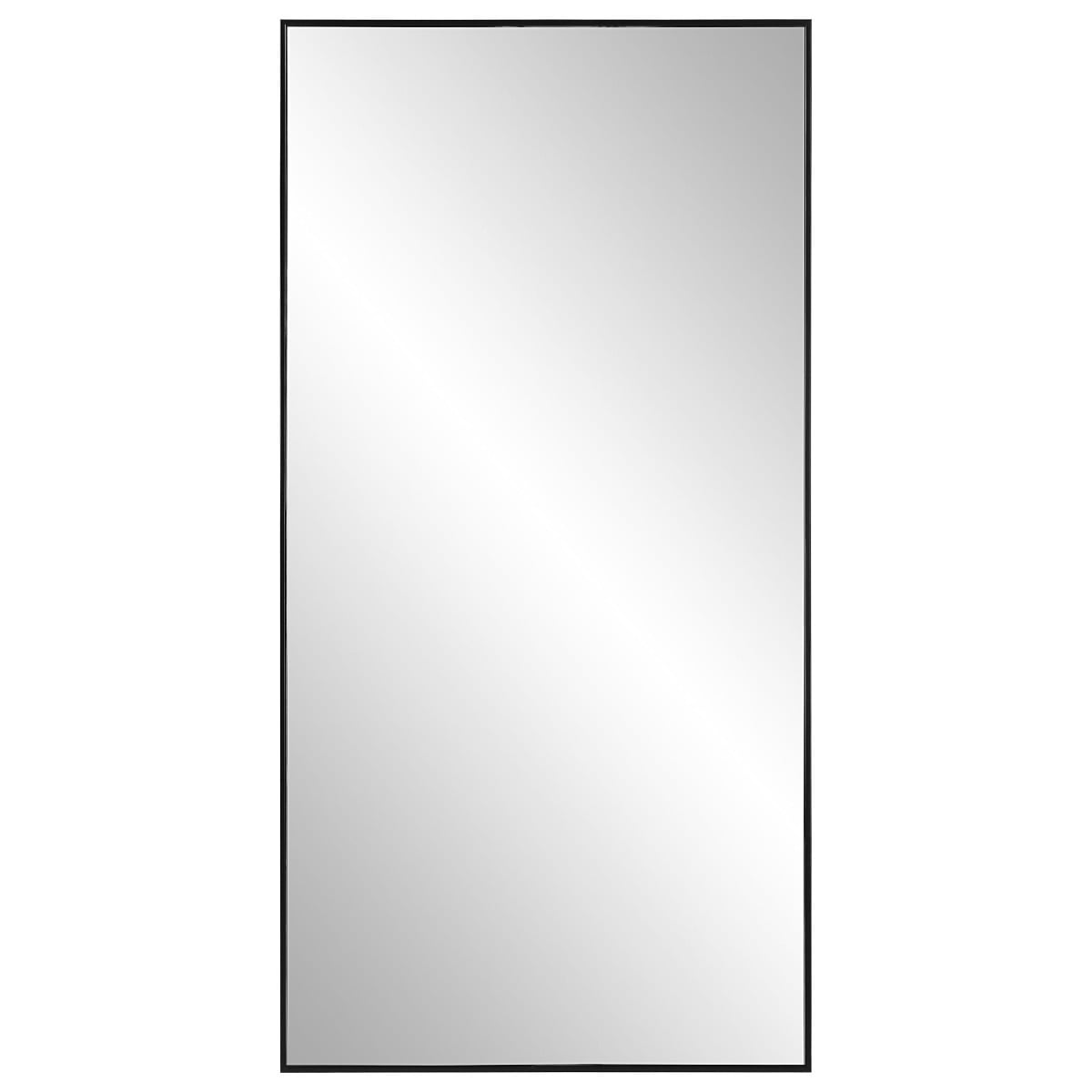 Slim Frame Midi Mirror in Black