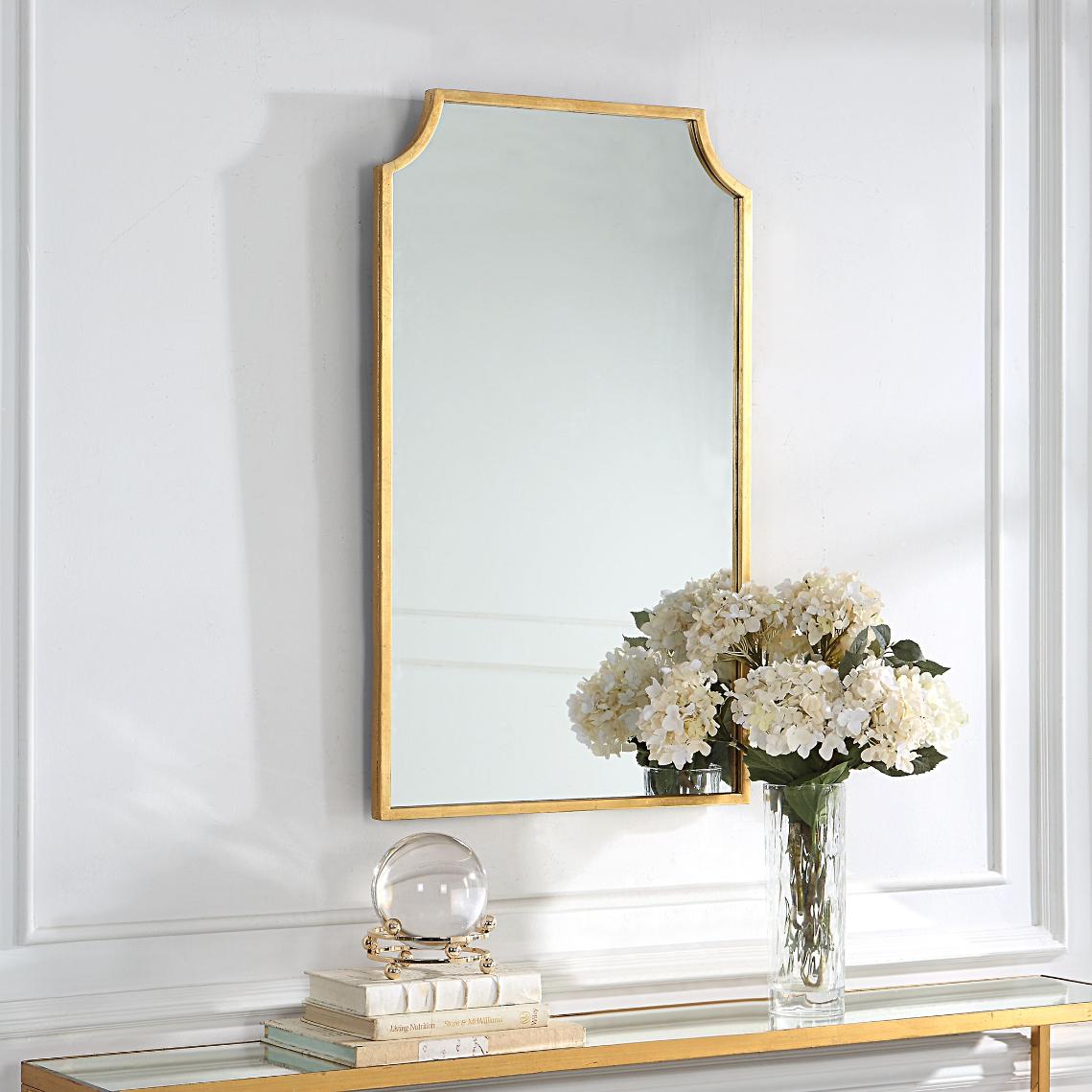 Bradley Mirror Gold Finish