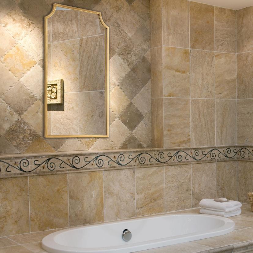 Bradley Mirror Gold Finish