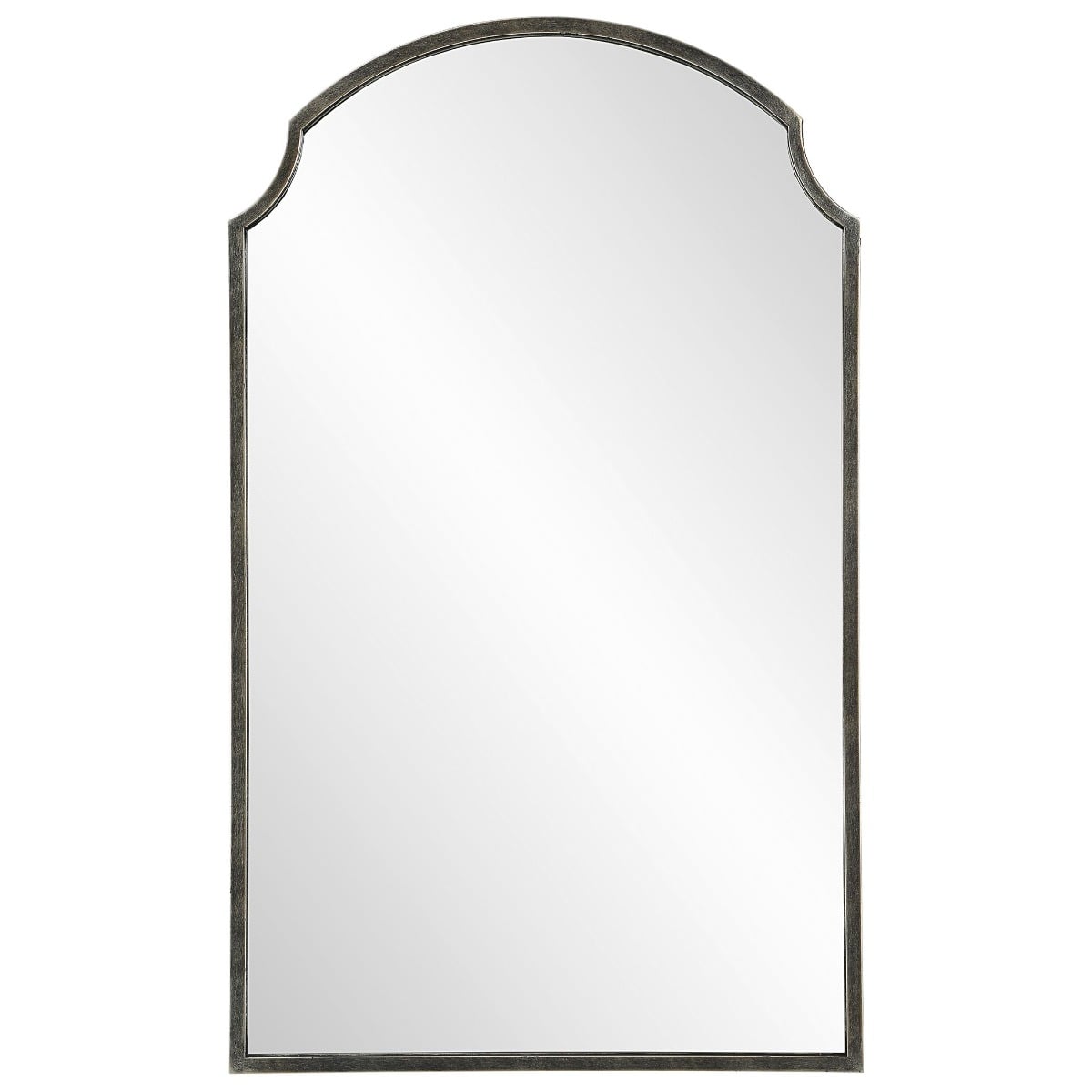 Beatrice Arched Mirror in Brushed Bronze