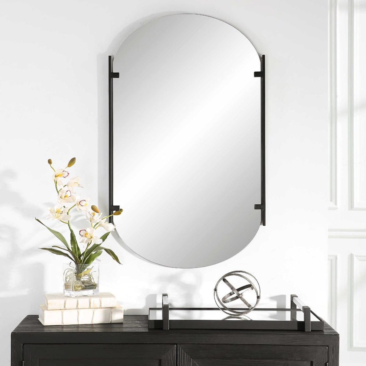 Linear Mirror Black