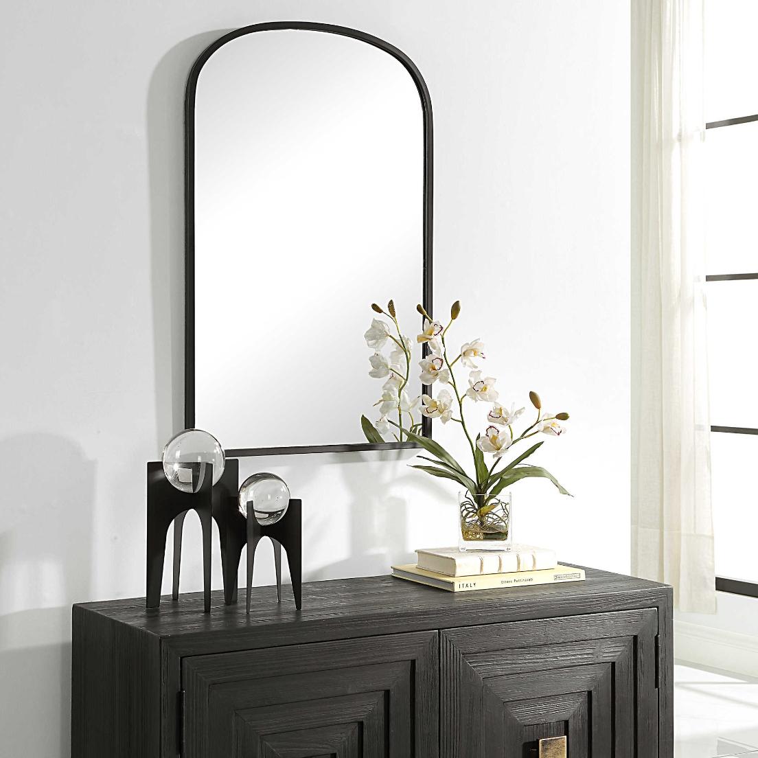 Aydyn Arched Mirror in Black