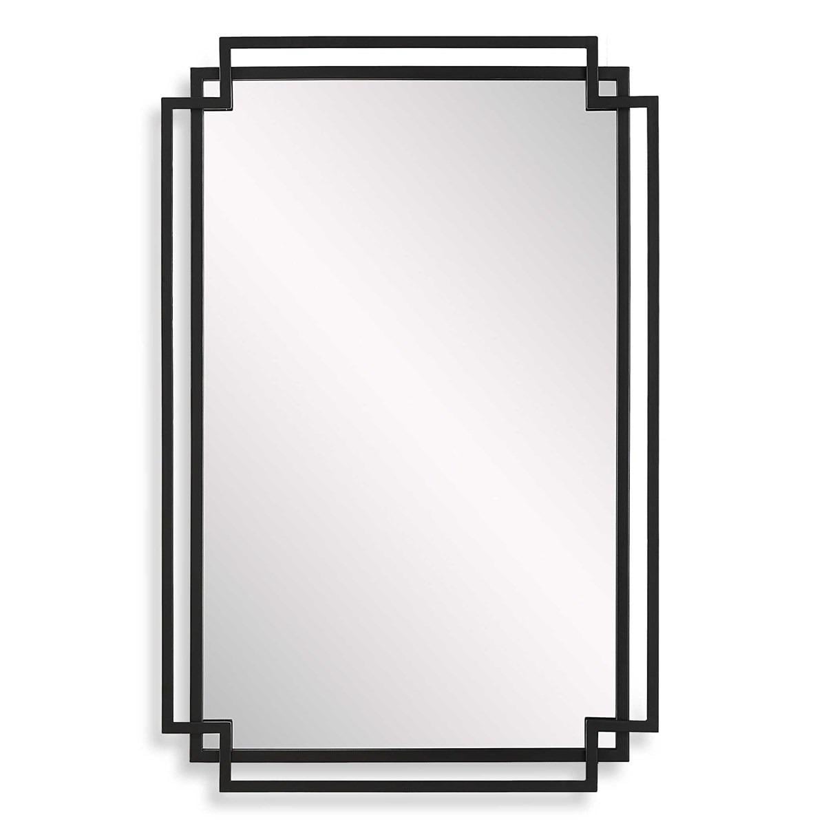 Deco Mirror Black Finish