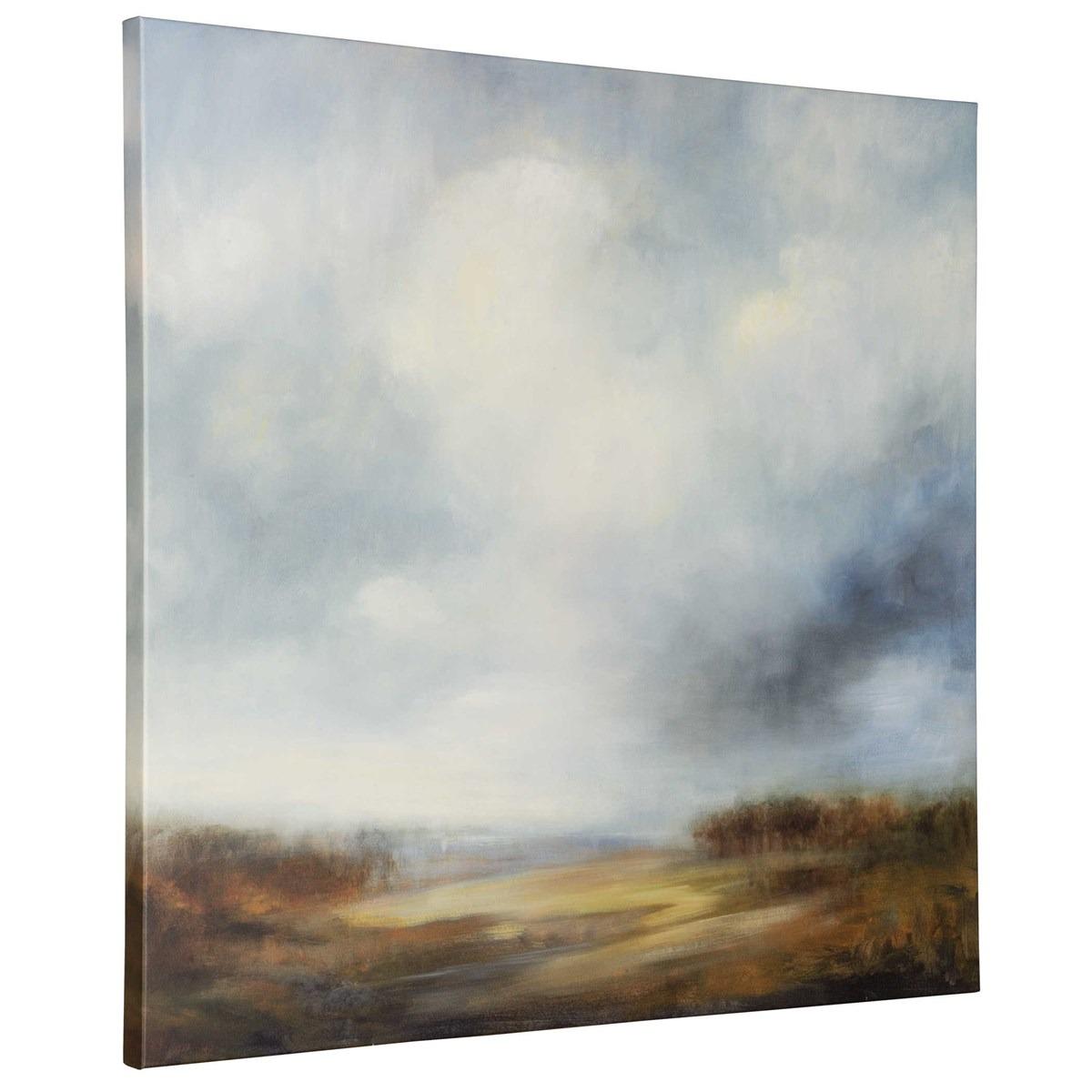 Blue Light Printed Canvas