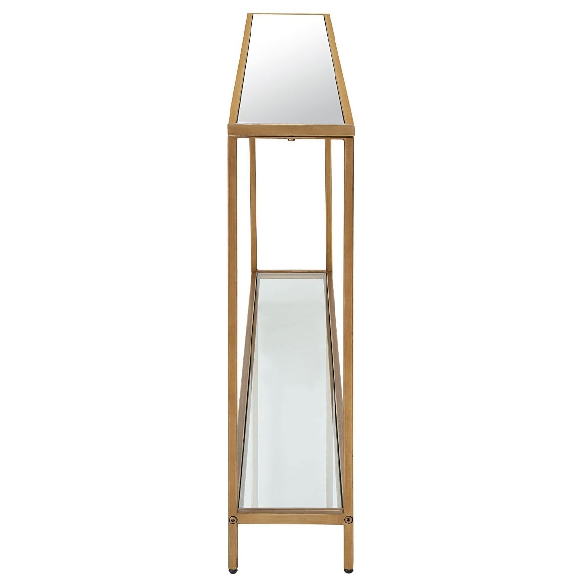 Slimline Console Gold Finish