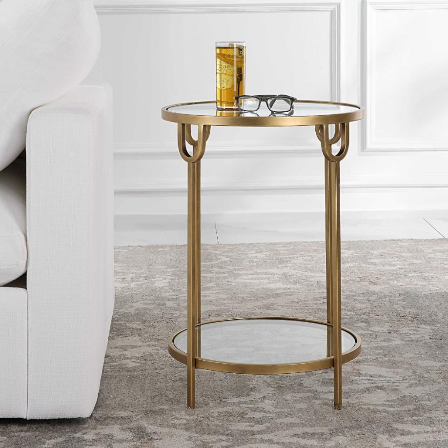 Ula Side Table Brass