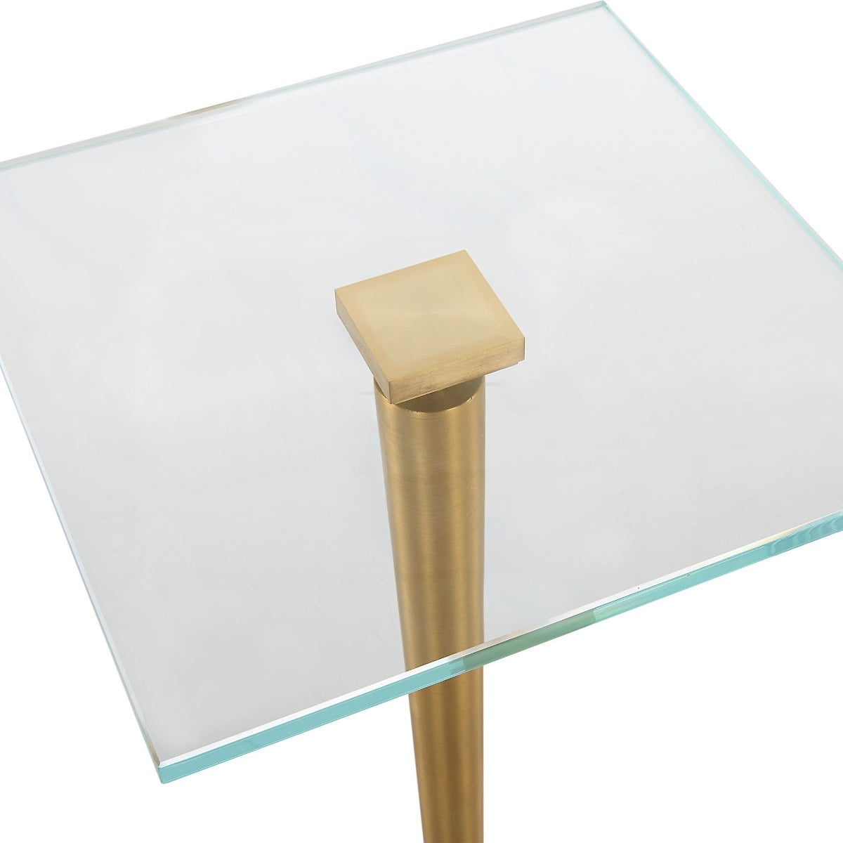 Crisp Drinks Table Marble & Brass