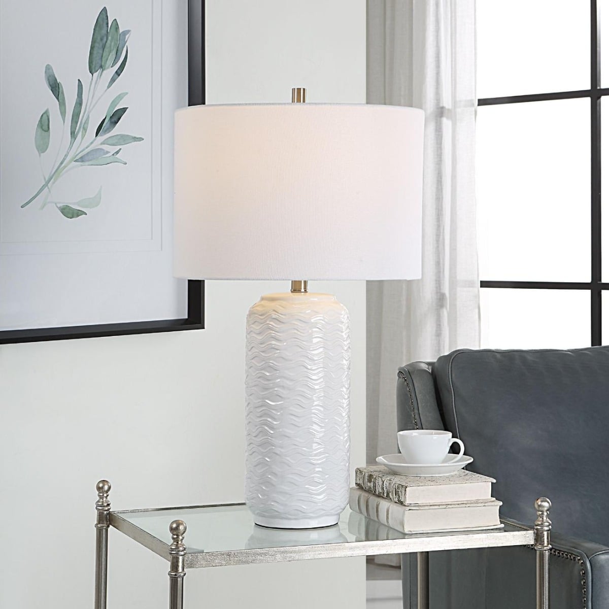 Seaview Table Lamp in White