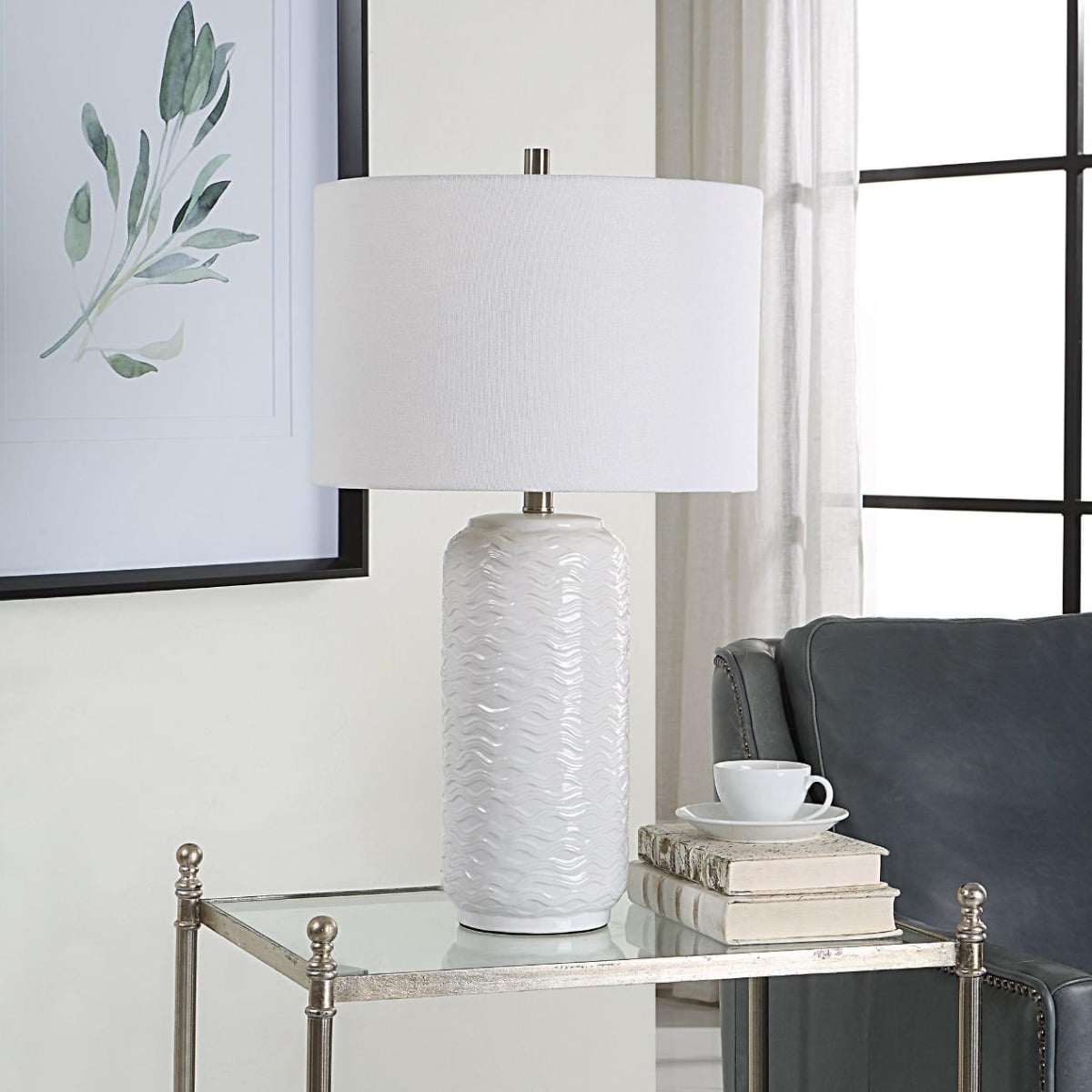 Seaview Table Lamp in White