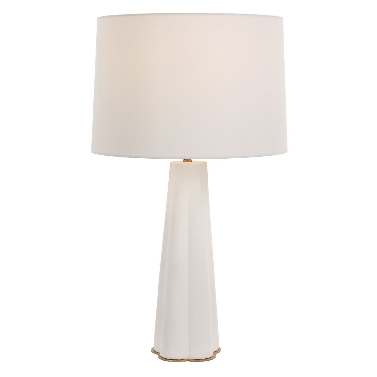 Darcy Table Lamp in White Satin Glaze