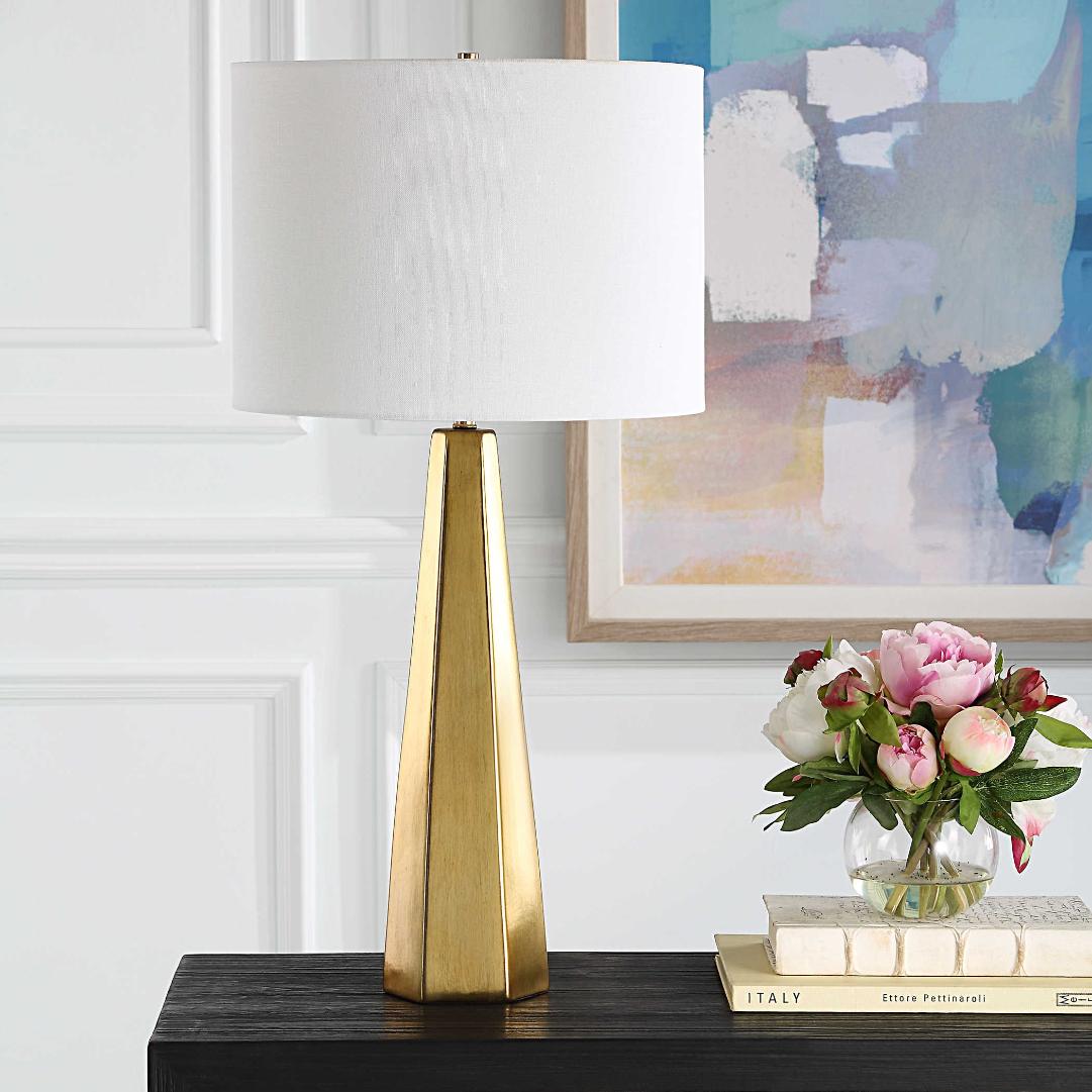 Soraya Table Lamp in Gold