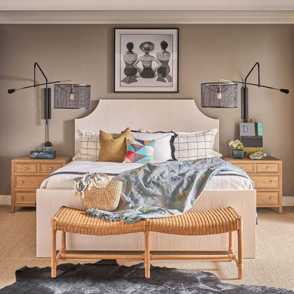 Weekender Bedside Table in Sand Dune