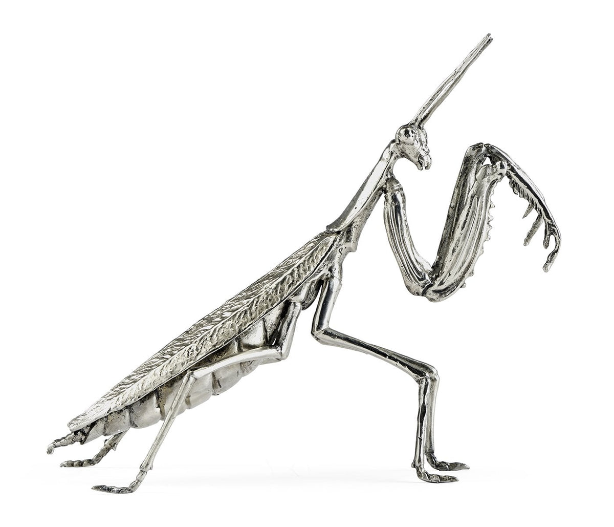 White Brass Praying Mantis