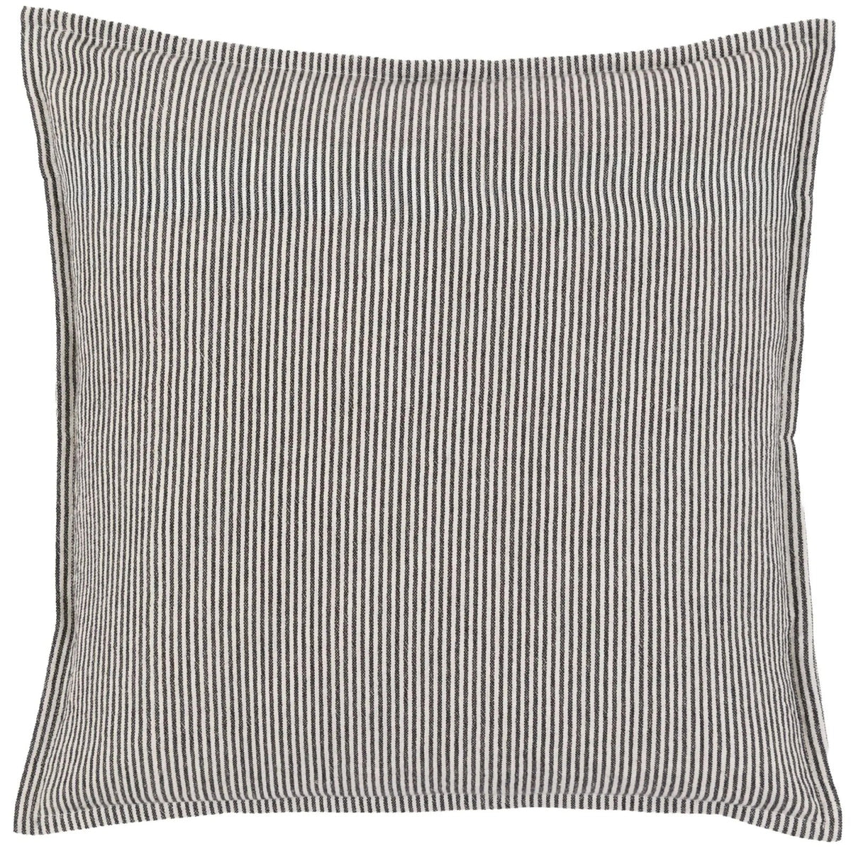 Windsor Woven Stripe Cushion in Ink Blue