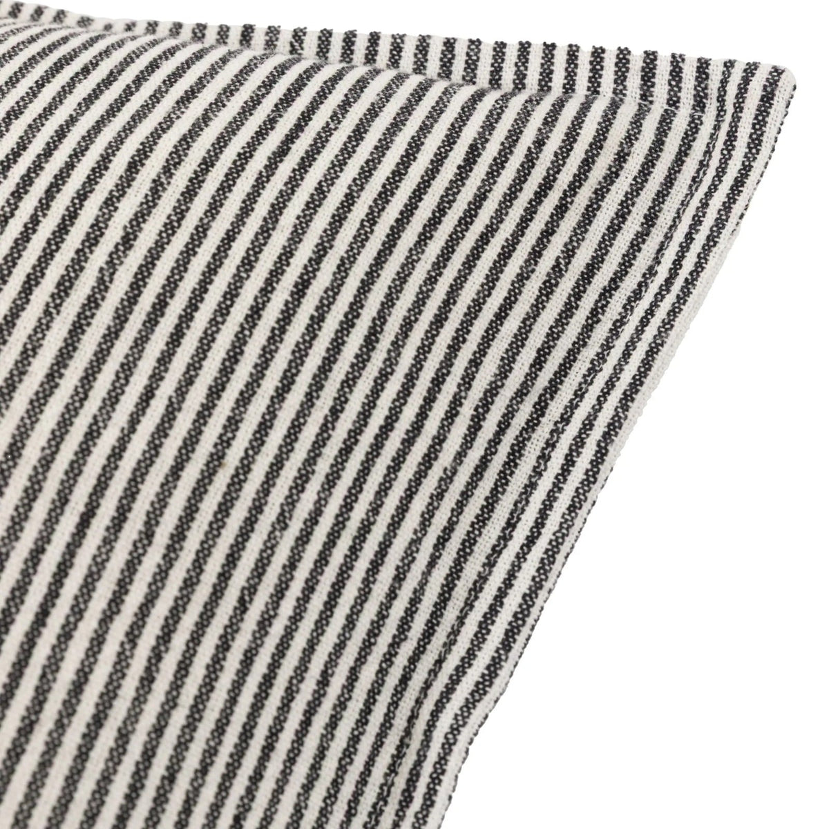 Windsor Woven Stripe Cushion in Ink Blue
