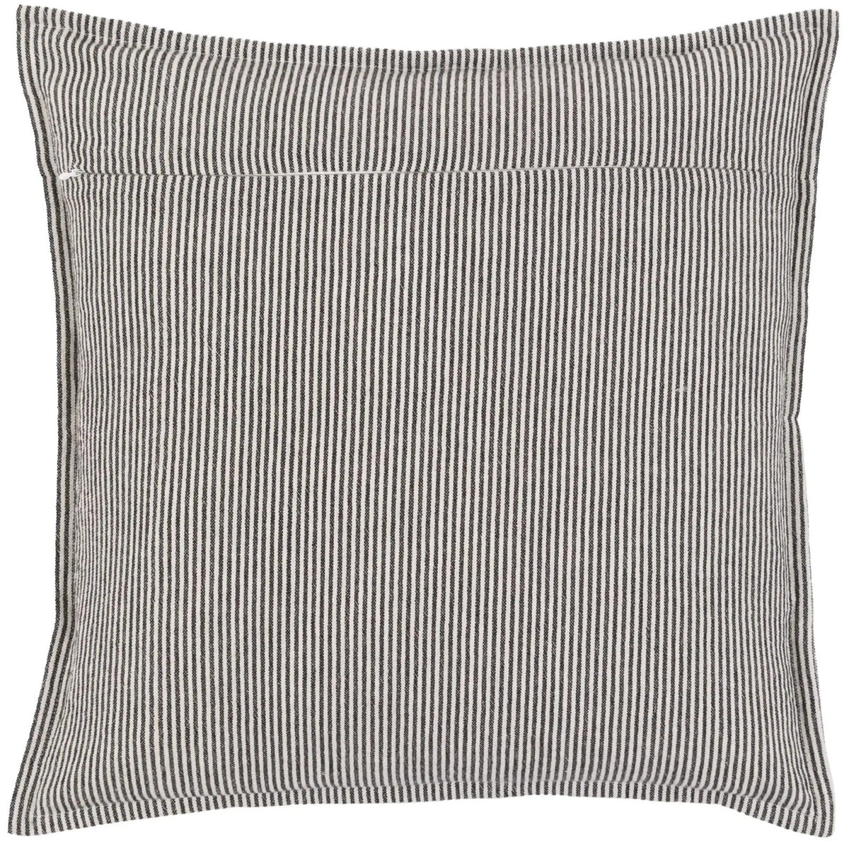 Windsor Woven Stripe Cushion in Ink Blue