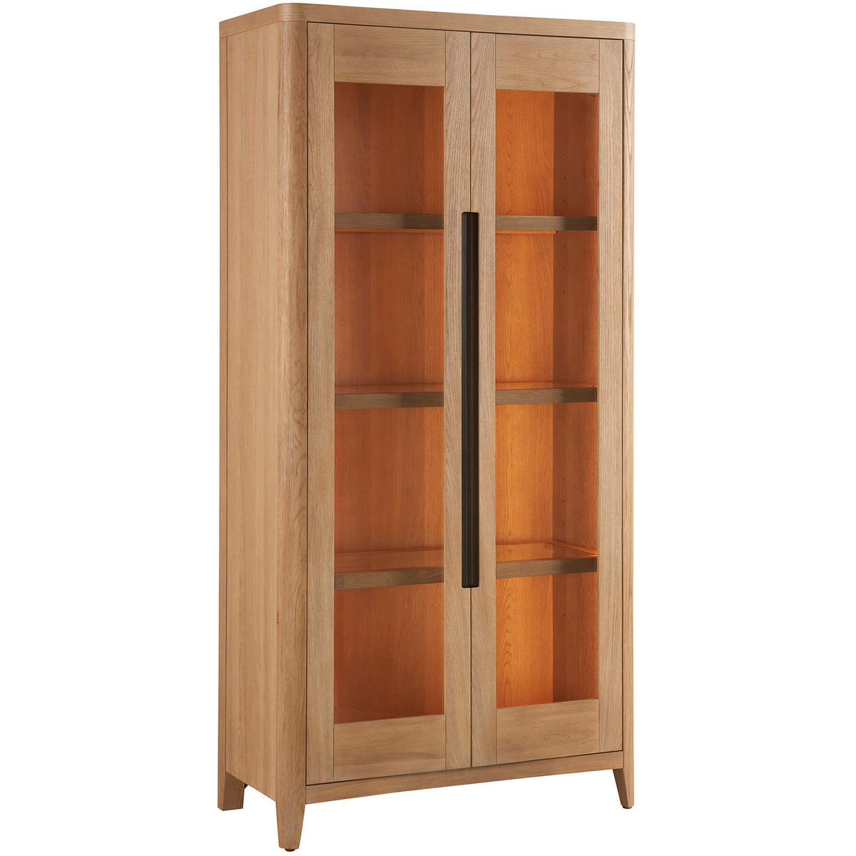 Zella Display Cabinet in Natural Oak