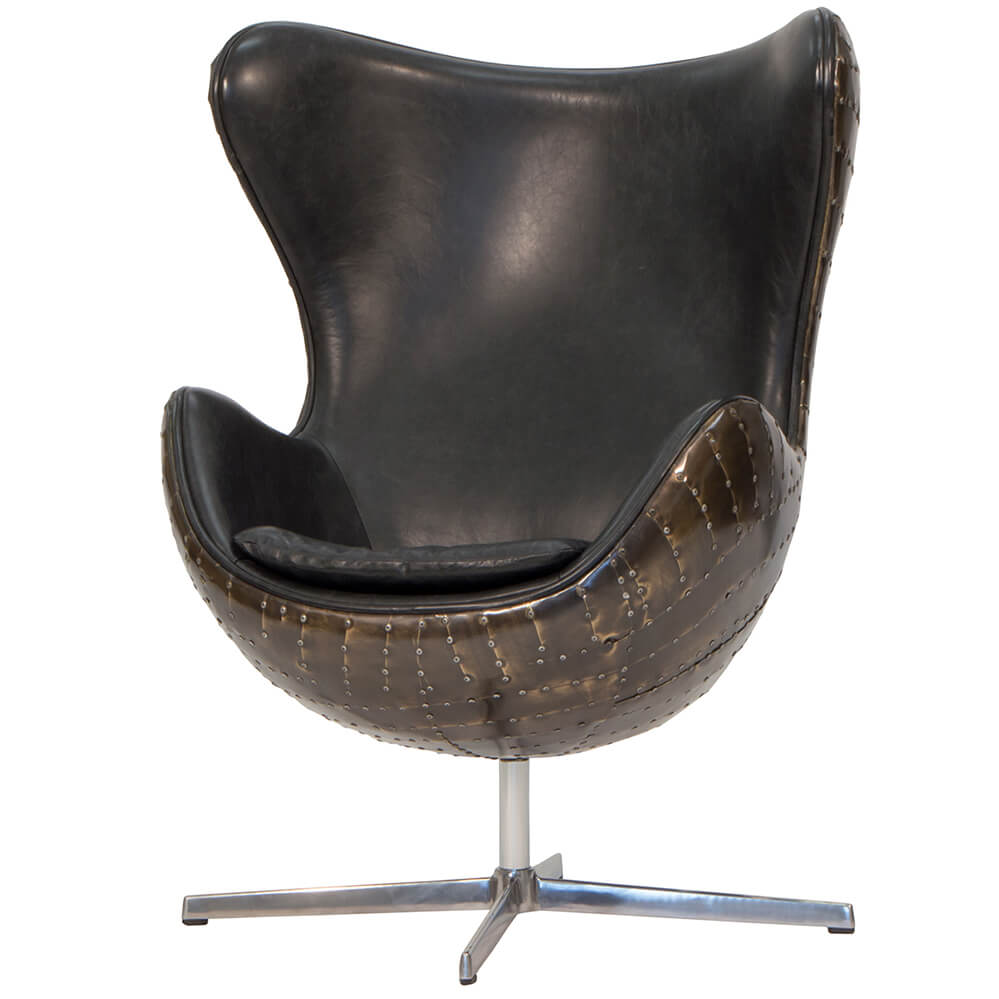 Keeler Desk Chair in Brass
